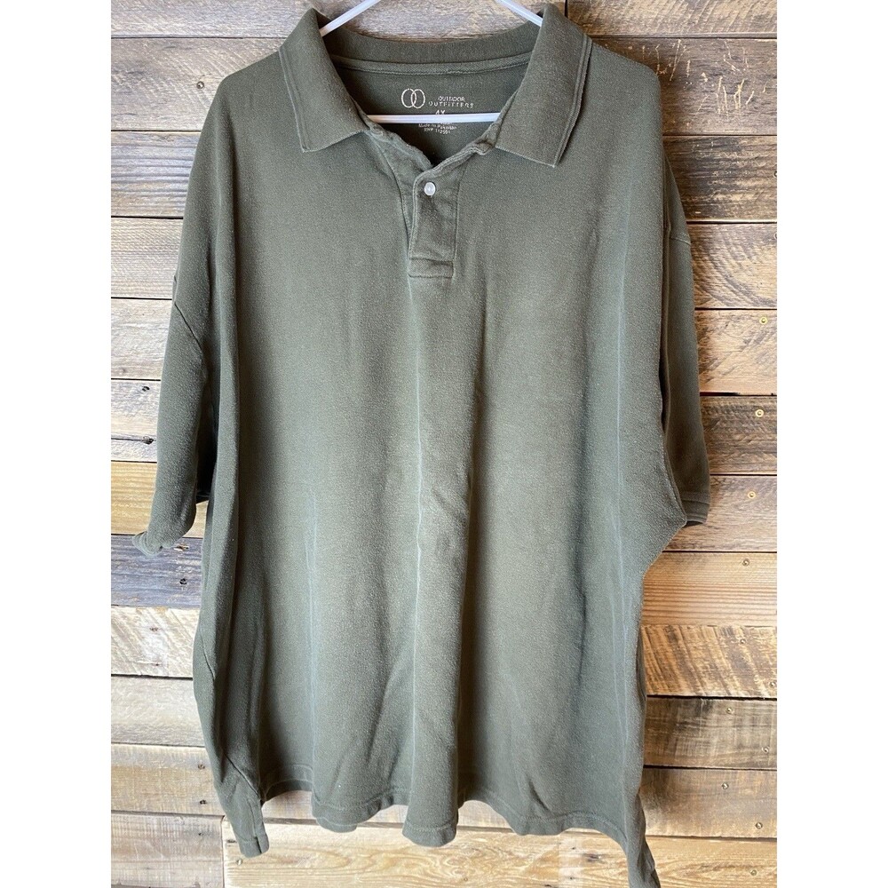 Outdoor Outfitters Men's Size 4X Olive Green Short Sleeve Polo